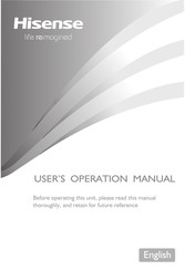 Hisense RQ758N4SWF1 User's Operation Manual