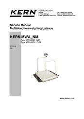 KERN MWA NM Series Service Manual