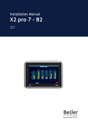 Beijer Electronics X2 pro 7-B2 Installation Manual