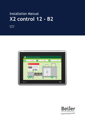 Beijer Electronics X2 control 12-B2 Installation Manual
