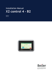 Beijer Electronics X2 control 4-B2 Installation Manual