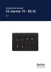 Beijer Electronics X2 marine 15-B2 SC Installation Manual