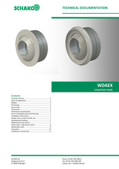 Schako WDAEX-D Series Technical Documentation Manual