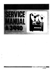 Teac A-3440 Service Manual