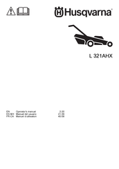 Husqvarna L 321AHX Operator's Manual