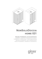 glass 1989 NonSoloDoccia Home 021 Installation, Operation & Maintenance Manual
