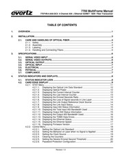 evertz 7707VB-4-ASI-OC3 Manual