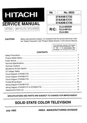 Hitachi 27AX3B/C731 Service Manual