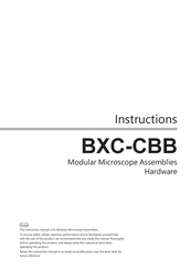 Olympus BXC-CBB Instructions Manual