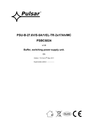 Pulsar PSU-B-27.6V/S-5A/1/EL-TR-2x17Ah/MC Manual