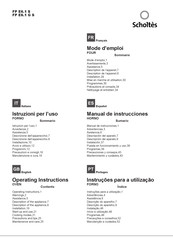 SCHOLTES FP E6.1 S Operating Instructions Manual