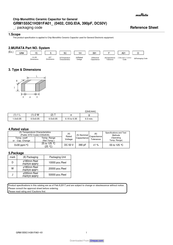 Murata GRM1555C1H391FA01D Reference Sheet