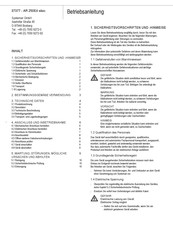 SystemAir AR 250E4 Operating Instructions Manual