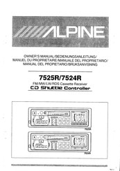 Alpine 7525R Owner's Manual