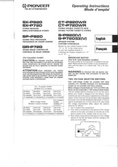 Pioneer SP-P920 Operating Instructions Manual