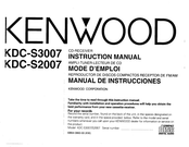 Kenwood KDC-S3007 Instruction Manual