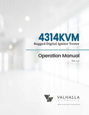 Valhalla Scientific 4314KVM Operation Manual