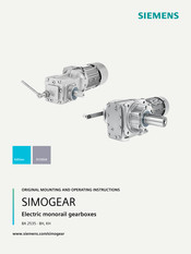 Siemens SIMOGEAR BA 2535 Mounting And Operating Instructions