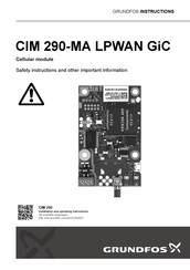 Grundfos CIM 290-MA LPWAN GiC Instructions Manual