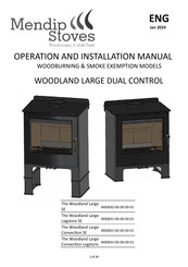 Mendip Stoves M00832-00-00-00-01 Operation And Installation Manual