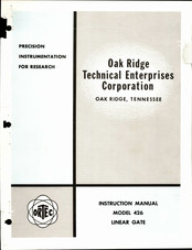 ORTEC 426 Instruction Manual
