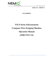 NEMIQ NTCS Series Operation Manual