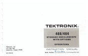 Tektronix 466 Instruction Manual