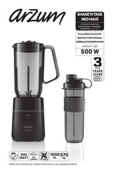 Arzum SHAKE'N TAKE NEO MAXi AR1174-K Instruction Manual