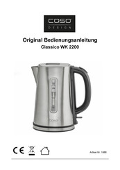 CASO DESIGN Classico WK 2200 Original Operating Manual