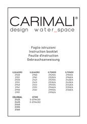 Carimali ILTONDO 21969/A Instruction Booklet