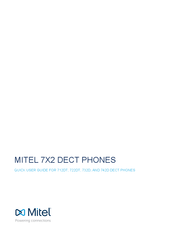 Mitel MIT732D Quick User Manual
