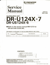 Pioneer DR-U124X-7 Service Manual
