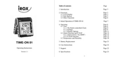 IROX TIME-ON 81 Operating Instructions Manual