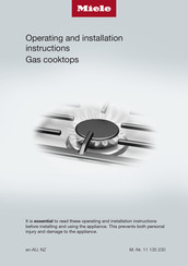Miele KM  3054-1 Operating And Installation Instructions