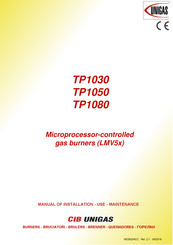 CIB UNIGAS TP1030 Manual Of Installation - Use - Maintenance