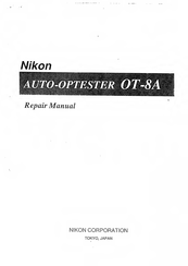 Nikon OT-8A Repair Manual