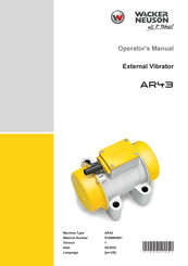 Wacker Neuson AR43 Operator's Manual