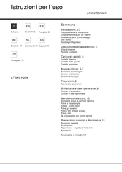 Hotpoint Ariston LFTA+ H204 Operating Instructions Manual