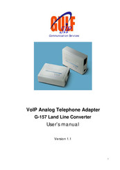 GULFSIP G157 Land Line Converter User Manual