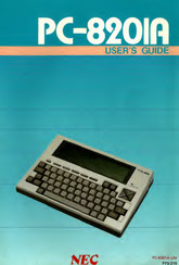 NEC PC-8201A User Manual