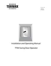 Tormax TTXII Installation And Operating Manual