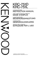 Kenwood KRC-751L Instruction Manual