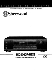 Sherwood RX-2060R Operating Instructions Manual