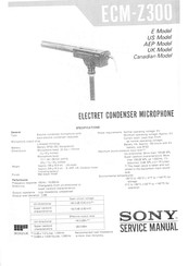 Sony ECM-Z300 Service Manual