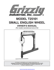 Grizzly T25101 Owner's Manual