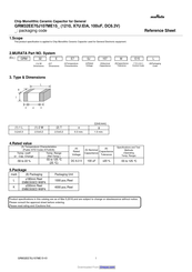 Murata GRM32EE70J107ME15 Series Reference Sheet