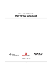 Texas Instruments DEV-RF002 Datasheet