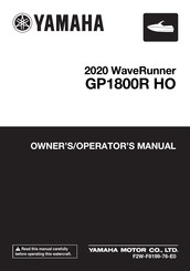 Yamaha WaveRunner GP1800R HO Owner's/Operator's Manual