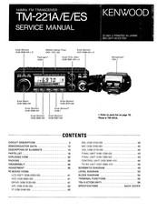 Kenwood TM-221E Service Manual