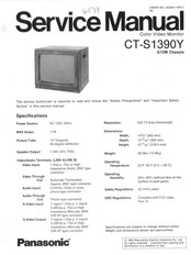Panasonic CT-S1390Y Service Manual